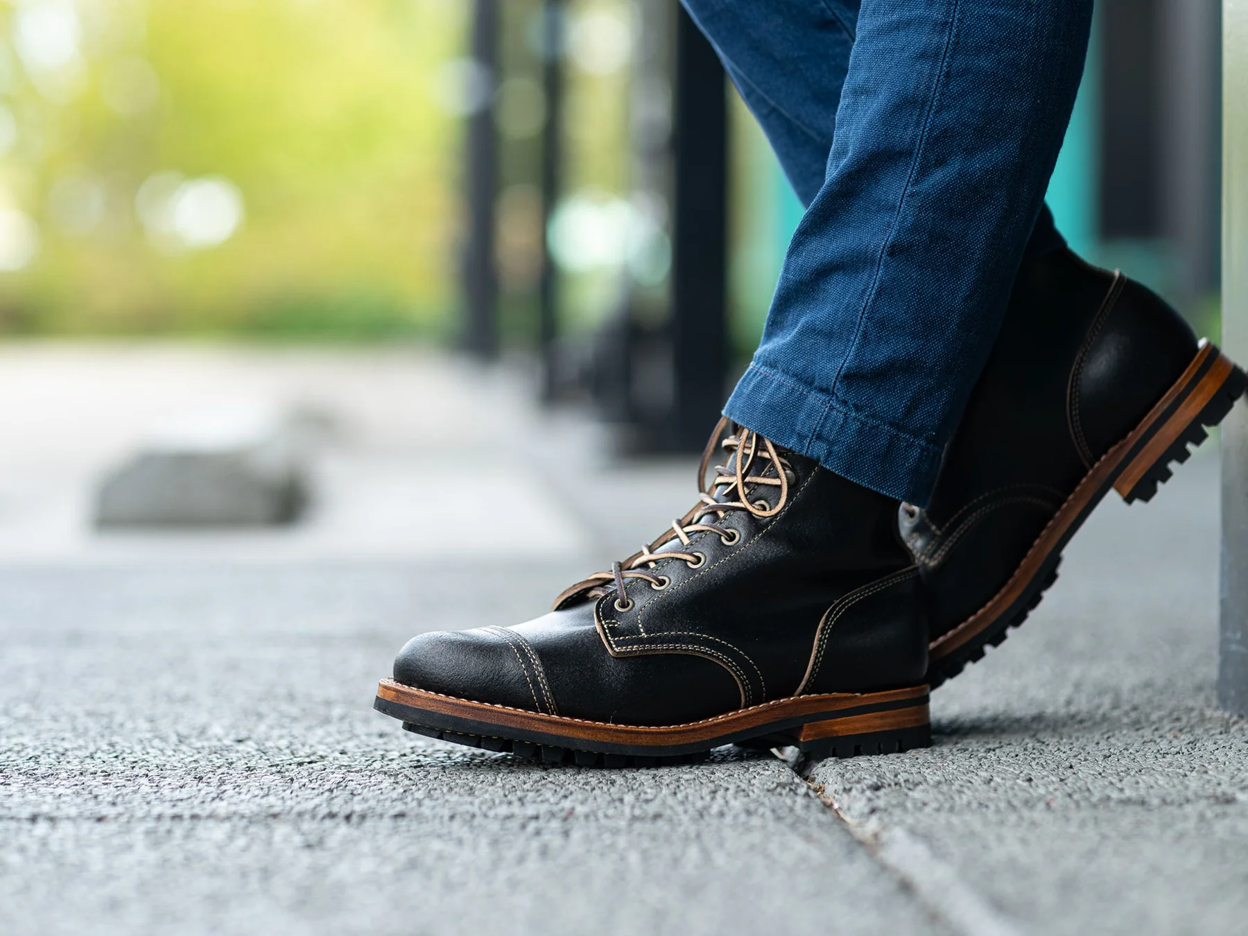 Black Waxed Flesh | Cap Toe - Image 3