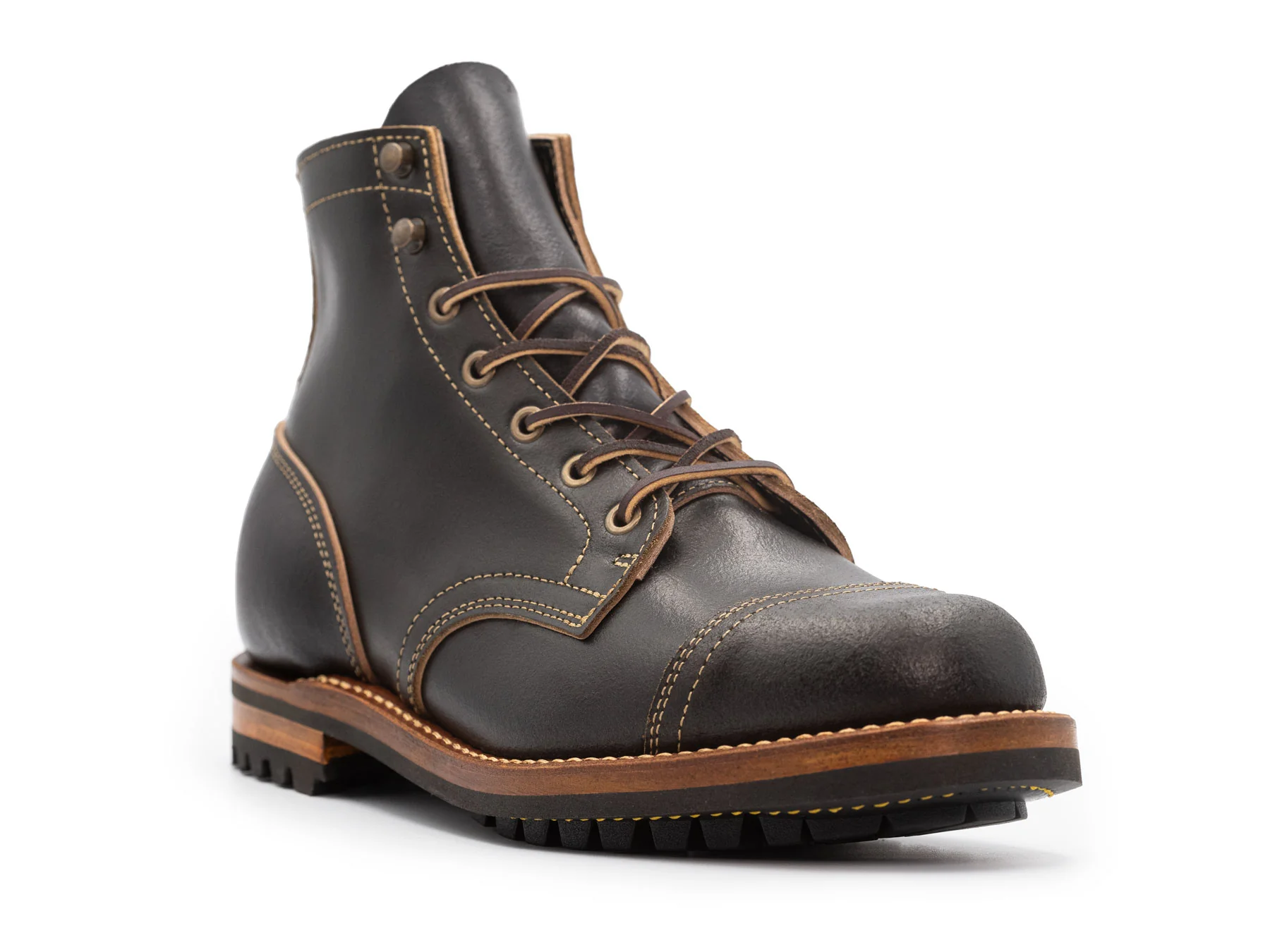 Black Waxed Flesh | Cap Toe - Image 4